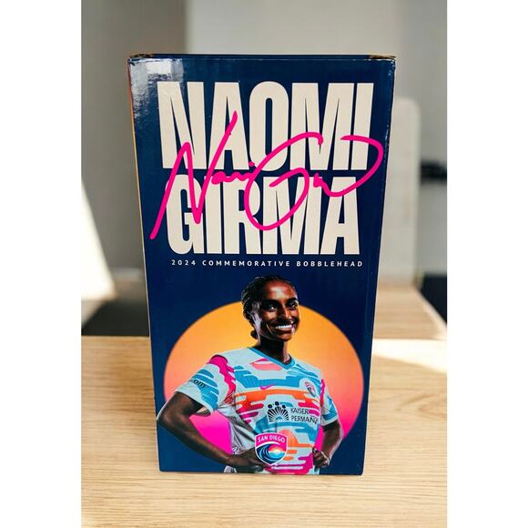 NEW in Box Naomi Girma 2024 Kaiser Bobblehead San Diego Wave FC Soccer Sports - Picture 1 of 9